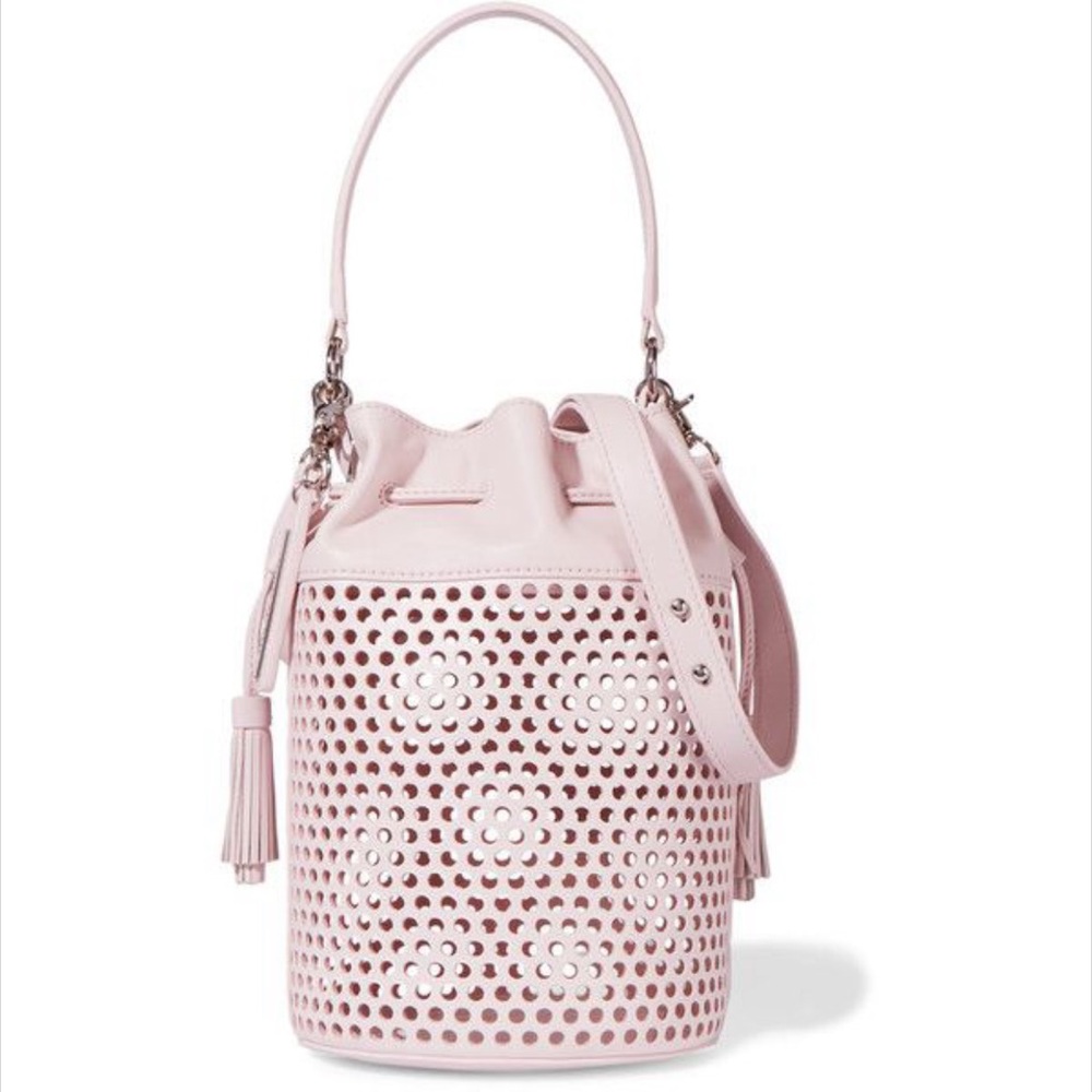 Loeffler Randall Light Pink Industry Perforated Shoulder Bag